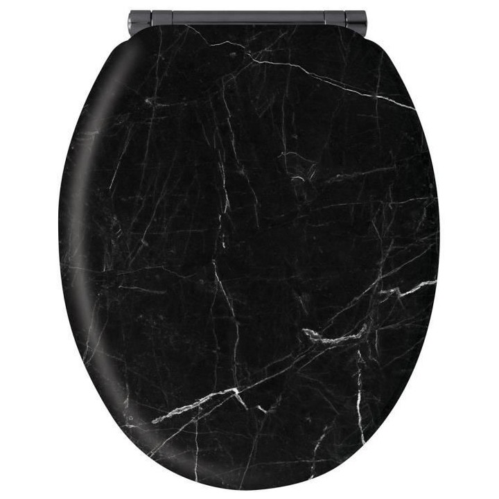 ABATTANT MARBRE NOIR - MDF FSC