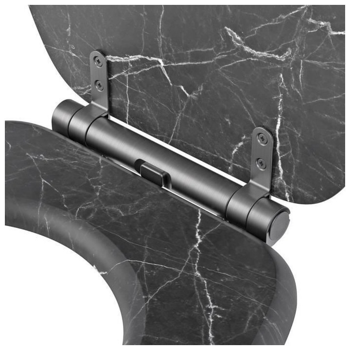 ABATTANT MARBRE NOIR - MDF FSC