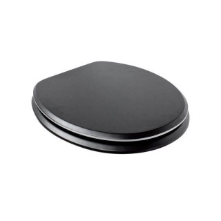 ABATTANT LINE NOIR / CHROME - MDF FSC