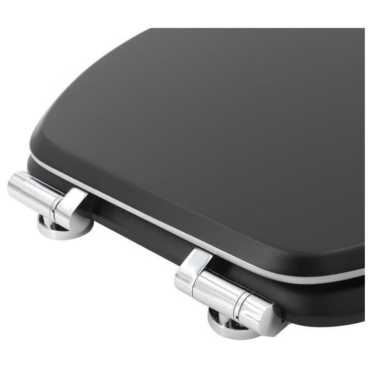 ABATTANT LINE NOIR / CHROME - MDF FSC