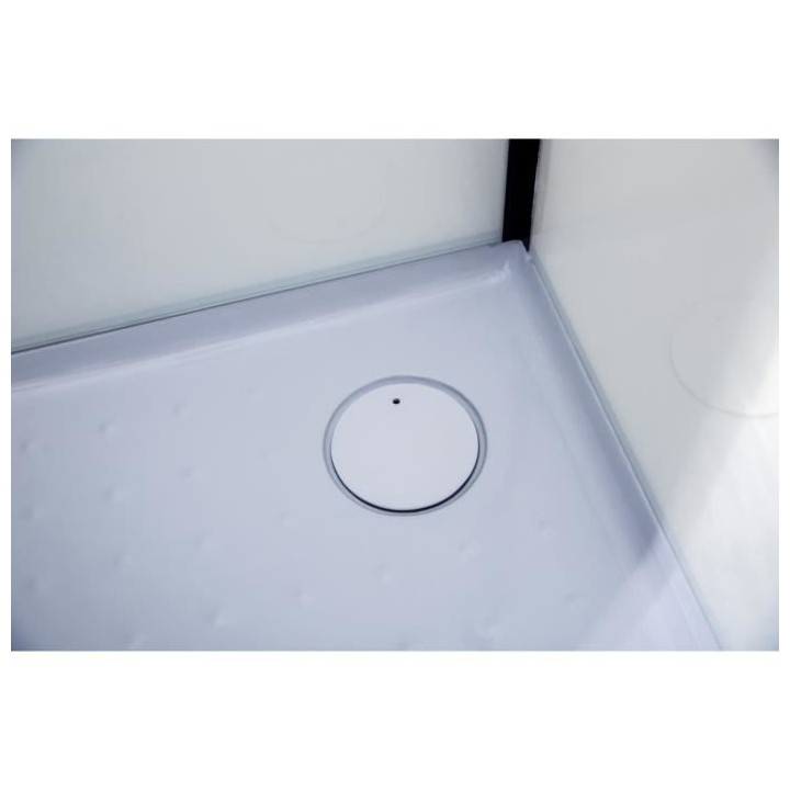 CABINE DE DOUCHE 100X100X220 STYLE INDUTRIEL NOIR