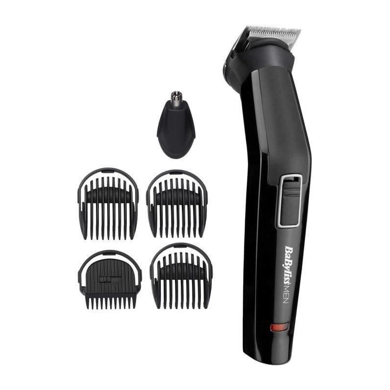 Tondeuse - BABYLISS MT725E - Multi-usages - En acier inoxydable avec 1 guide de coupe ajustable - Autonomie : 60 min