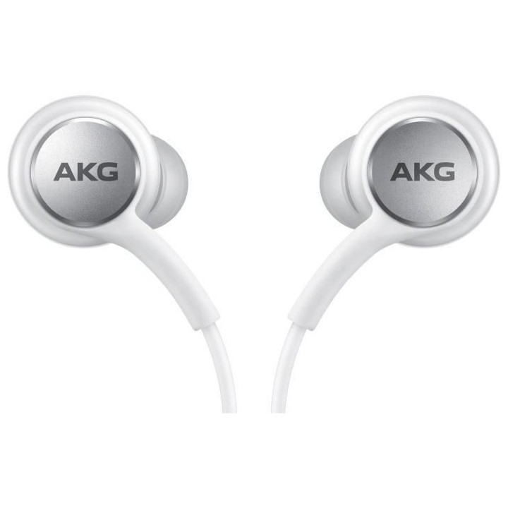 SAMSUNG Ecouteurs câble tissu USB type C Sound by AKG Blanc