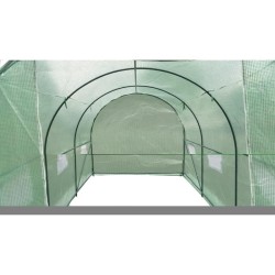 Serre de Jardin tunnel - 6 m2 - Toile en polyéthylene 140g & tube acier diam 18mm