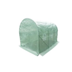 Serre de Jardin tunnel - 6 m2 - Toile en polyéthylene 140g & tube acier diam 18mm