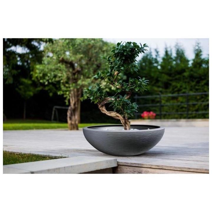 EDA Pot vasque Graphit Ø 59 cm - 39 L - Gris anthracite