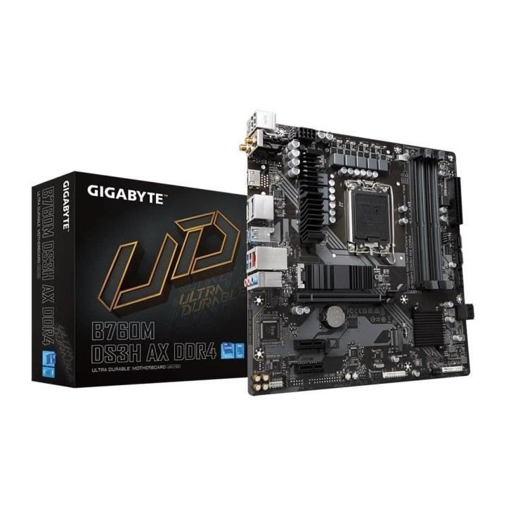 Carte mere - GIGABYTE TECHNOLOGY - B760M DS3H AX DDR4