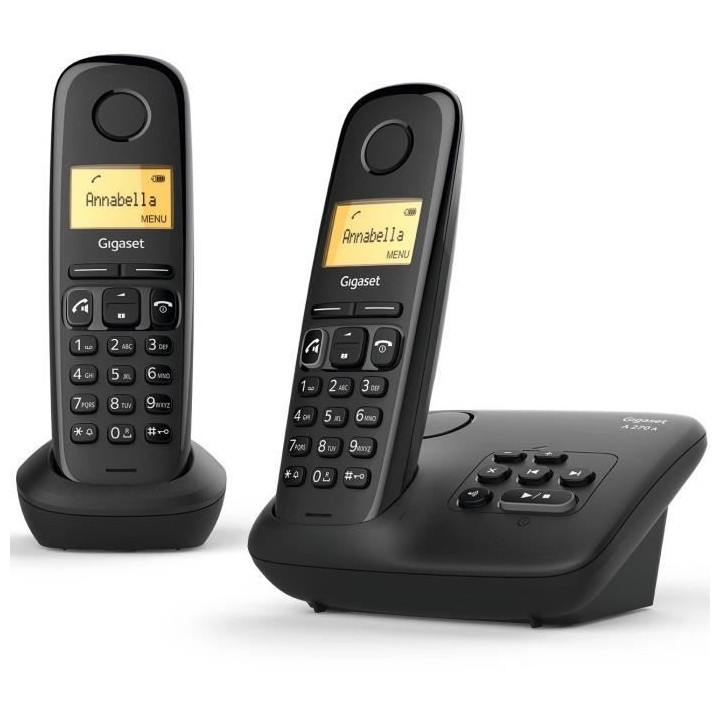 Gigaset A270 A Duo avec répondeur Noir
