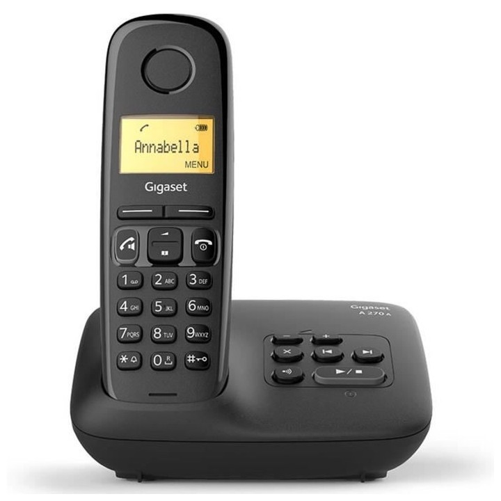 Gigaset A270 A Solo avec répondeur Noir