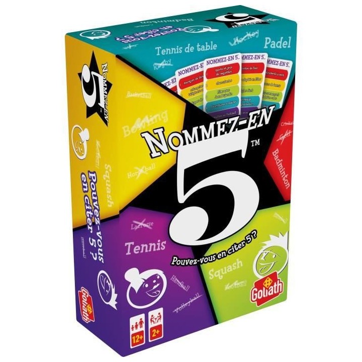 Name 5 - Jeu de société - GOLIATH