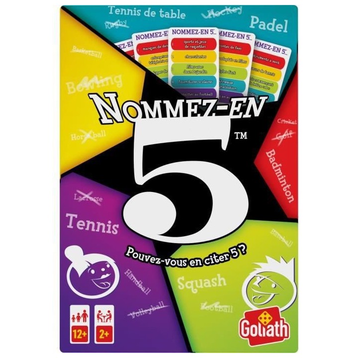 Name 5 - Jeu de société - GOLIATH
