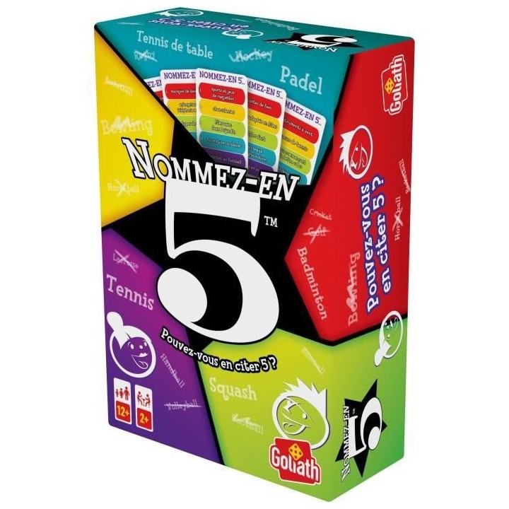 Name 5 - Jeu de société - GOLIATH