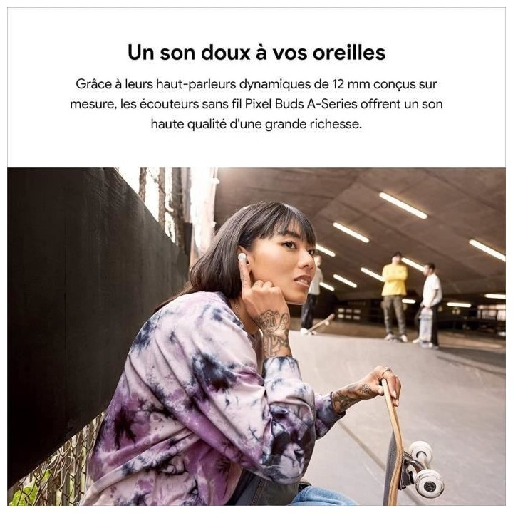 Ecouteurs - GOOGLE - Pixel Buds A-Series - Arctic Blue