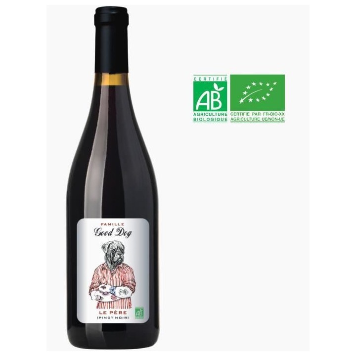 Famille Good Dog Le Pere 2021 Pinot Noir - Vin rouge de France - Bio