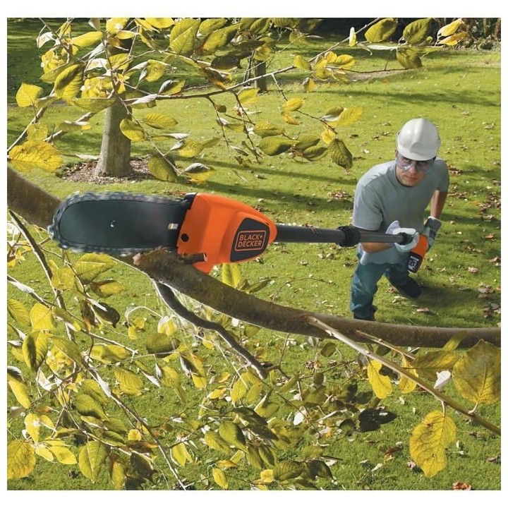 BLACK+DECKER Coupe-Branches 20 cm 18V 2 Ah GPC1820L20-QW Tendeur De Ch