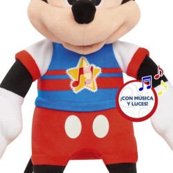 Mickey, Peluche musicale, avec fonctions sonores et lumineuses, 30 cm, Jouet pour enfants des 3 ans, MCC13