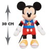 Mickey, Peluche musicale, avec fonctions sonores et lumineuses, 30 cm, Jouet pour enfants des 3 ans, MCC13