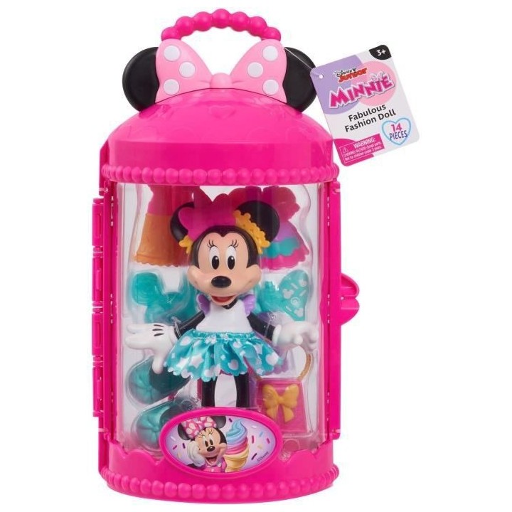 Minnie, Figurine Fashion articulée 15 cm, 14 pieces , Theme Sweet Par