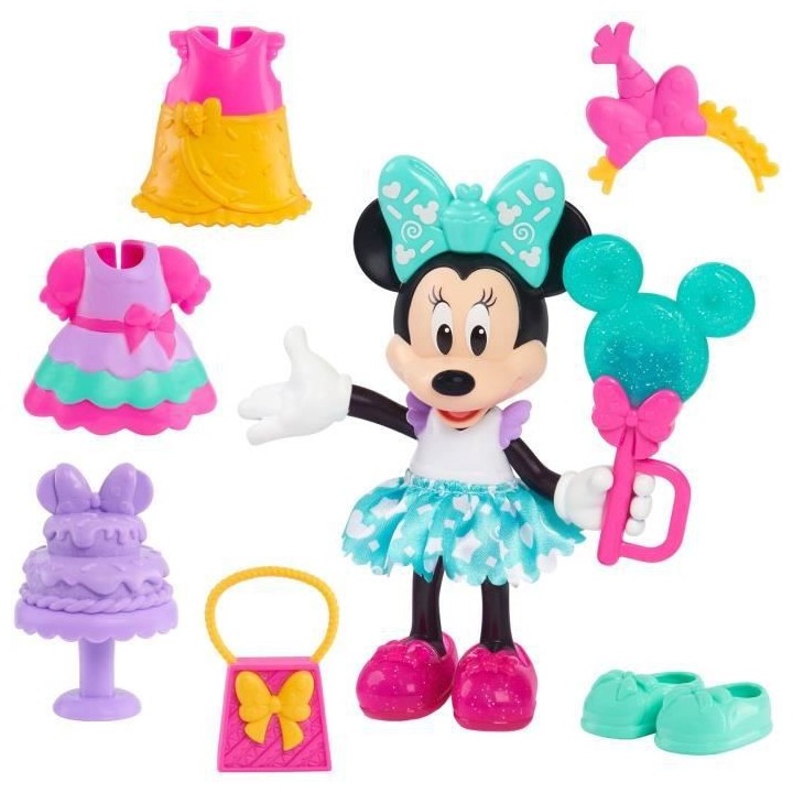 Minnie, Figurine Fashion articulée 15 cm, 14 pieces , Theme Sweet Par
