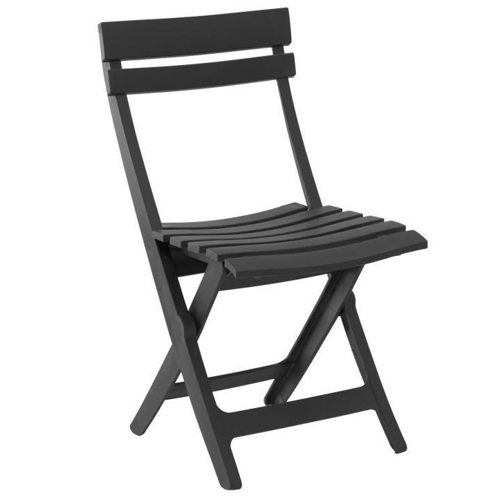 GROSFILLEX Chaise pliante Miami - Anthracite
