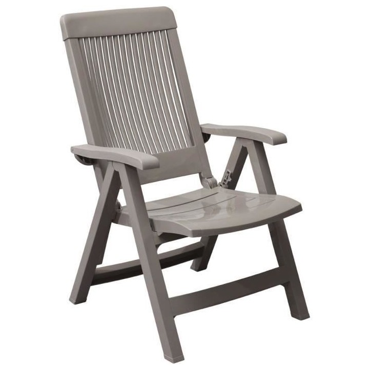 GROSFILLEX Fauteuil Dossier réglable Fidji 3 - Taupe