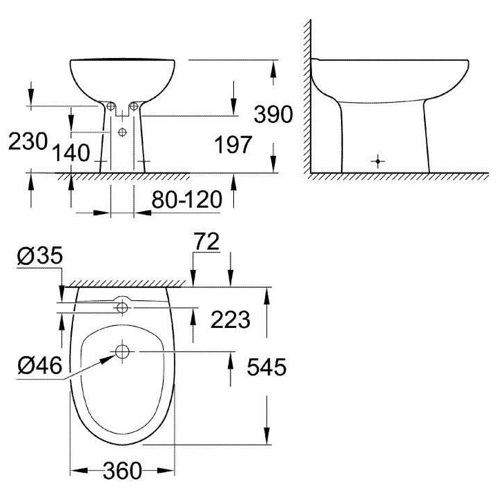 GROHE - Bidet a poser