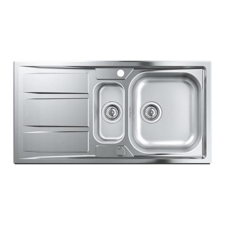 GROHE Évier en acier inoxydable K400 31569SD0 - A encastrer - 1 bac +