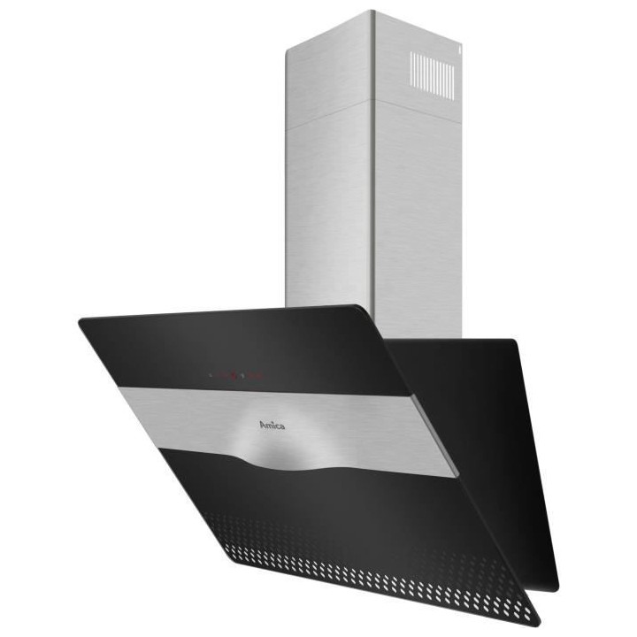 Hotte inclinée AMICA OKP9654IS - L90cm - 700m3 - 68 dB - cable 120 cm