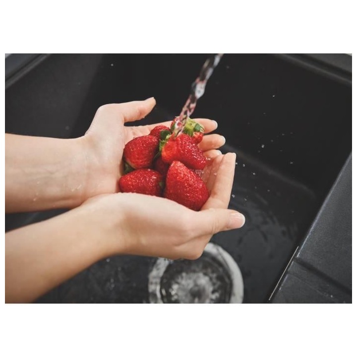 GROHE Evier composite avec égouttoir K400 780 x 500 mm Noir Granite 3