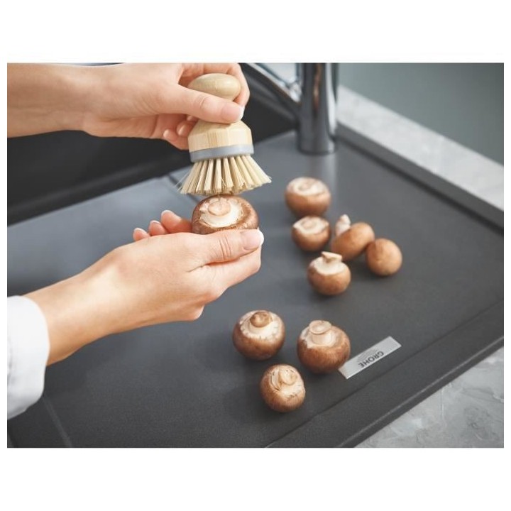 GROHE Evier composite avec égouttoir K400 780 x 500 mm Noir Granite 3