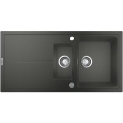 GROHE Evier composite avec égouttoir K400 1000 x 500 mm Gris granite 31642AT0