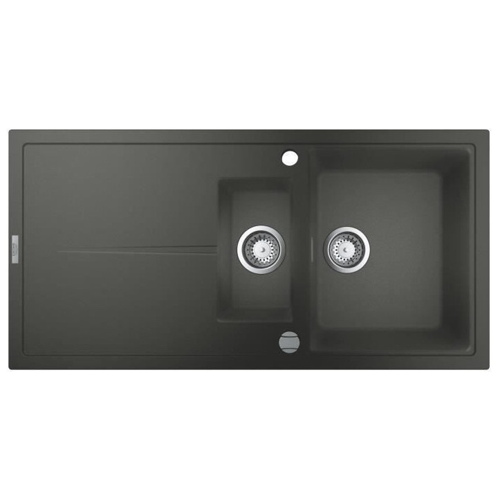 GROHE Evier composite avec égouttoir K400 1000 x 500 mm Gris granite