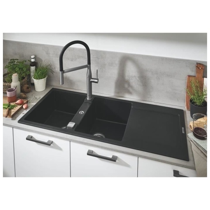 GROHE Évier en composite K500 31647AP0 - A encastrer - 1 bac - Instal