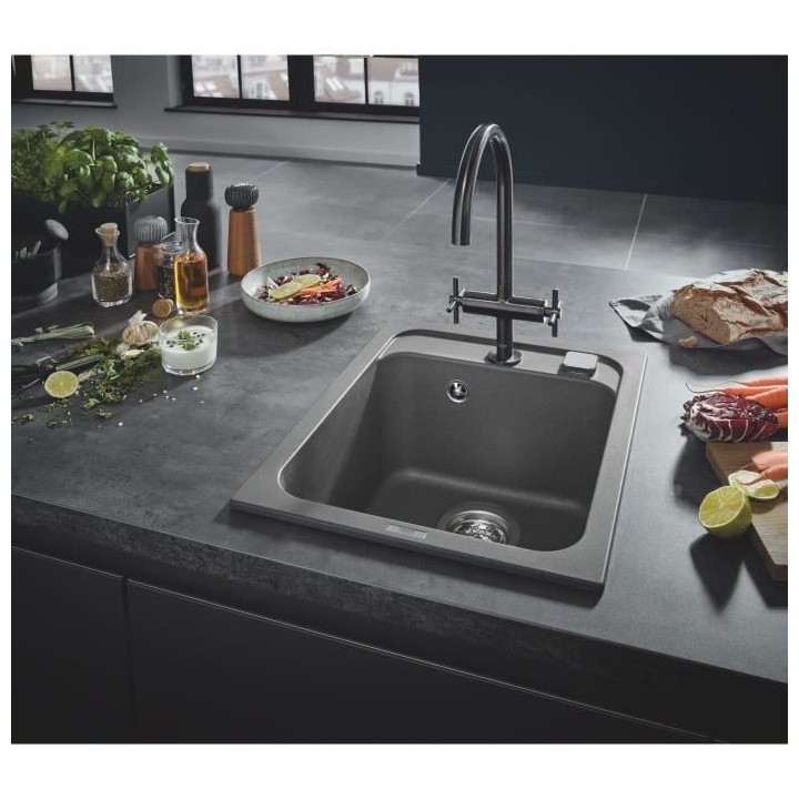 Evier a encastrer en pierre - minéraux GROHE - K700 - 40 x 50 x 20 cm