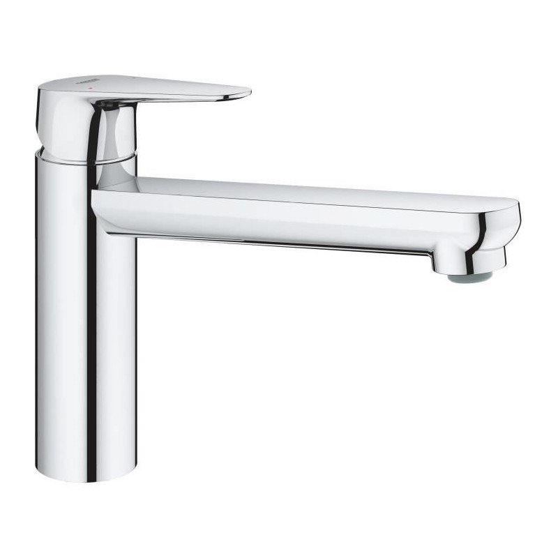 GROHE Robinet évier de cuisine Start curve, mousseur économique d'eau, sans tirette de vidage, bonde de vidage incluses, 31717