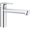 GROHE Robinet évier de cuisine Start curve, mousseur économique d'eau, sans tirette de vidage, bonde de vidage incluses, 31717