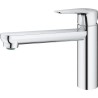 GROHE Robinet évier de cuisine Start curve, mousseur économique d'eau, sans tirette de vidage, bonde de vidage incluses, 31717