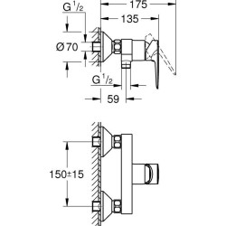 GROHE - Mitigeur monocommande Douche