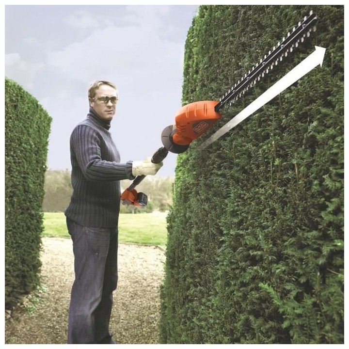 BLACK+DECKER Taille-Haie Longue Portée 43 cm 18V 2 Ah GTC1843L20-QW -