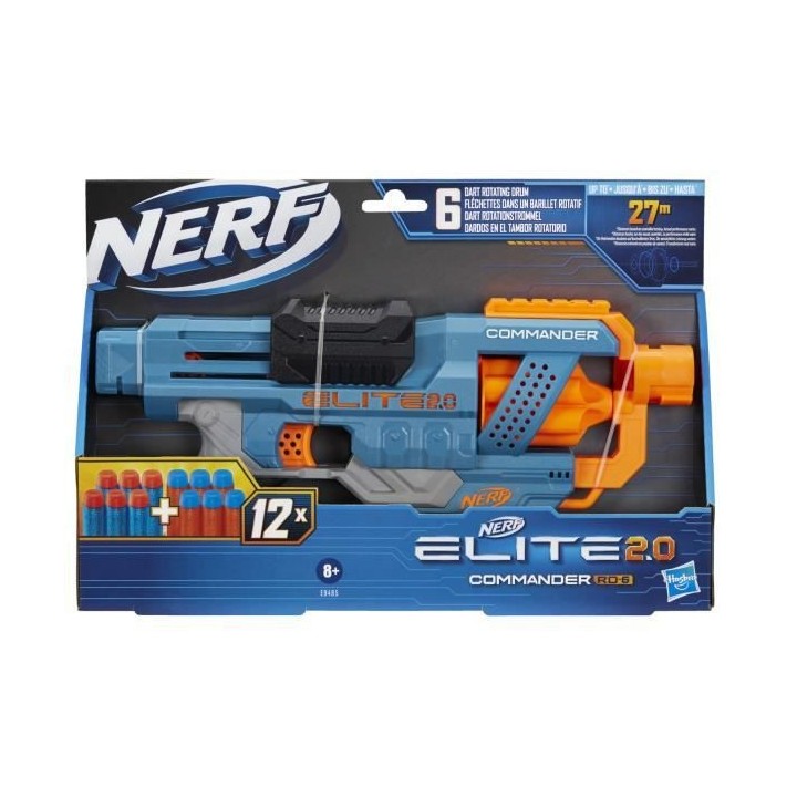 NERF - Elite 2.0 - Blaster Commander RC -6 - 12 fléchettes NERF - Eli