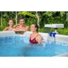 BESTWAY Fontaine cascade Flowclear™ pour piscine hors sol, avec LED