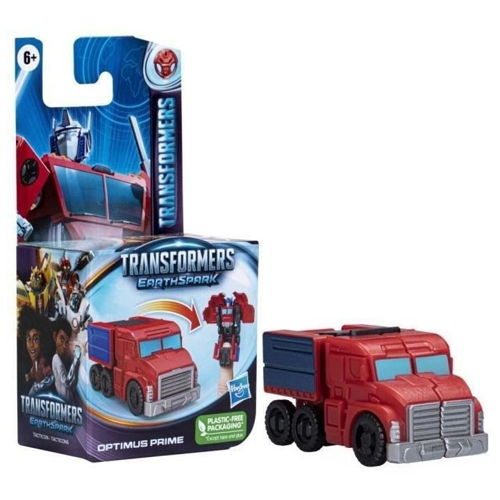 Transformers EarthSpark, figurine Tacticon Optimus Prime de 6 cm, jou