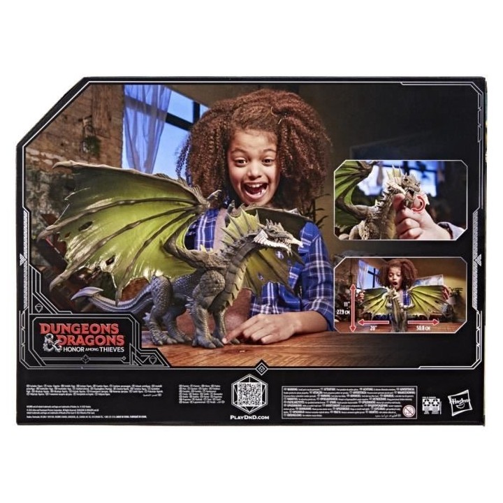 Dungeons & Dragons, figurine articulée de 28 cm du dragon noir Rakor