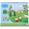 Peppa Pig, coffret Peppa va au zoo, 2 figurines de 7,5 cm et 6 accessoires thématiques, jouet préscolaire pour enfants, des