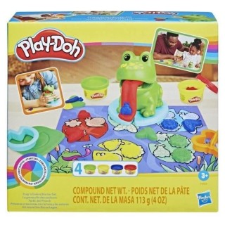 Play-Doh classique La grenouille des couleurs - 4 pots de pâte a mod