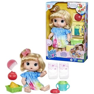 Baby Alive, coffret poupée Boissons fruitées, pomme, presse-agrumes
