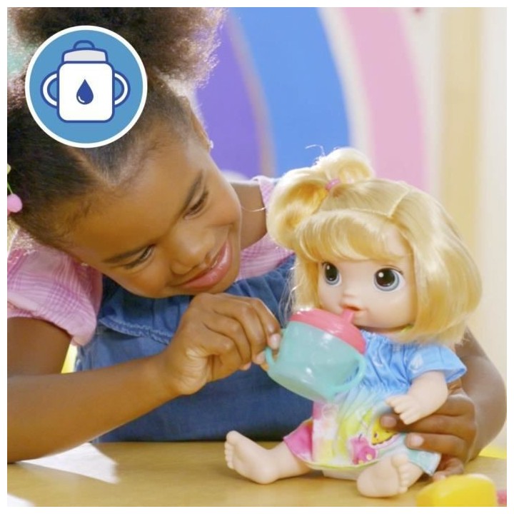 Baby Alive, coffret poupée Boissons fruitées, pomme, presse-agrumes