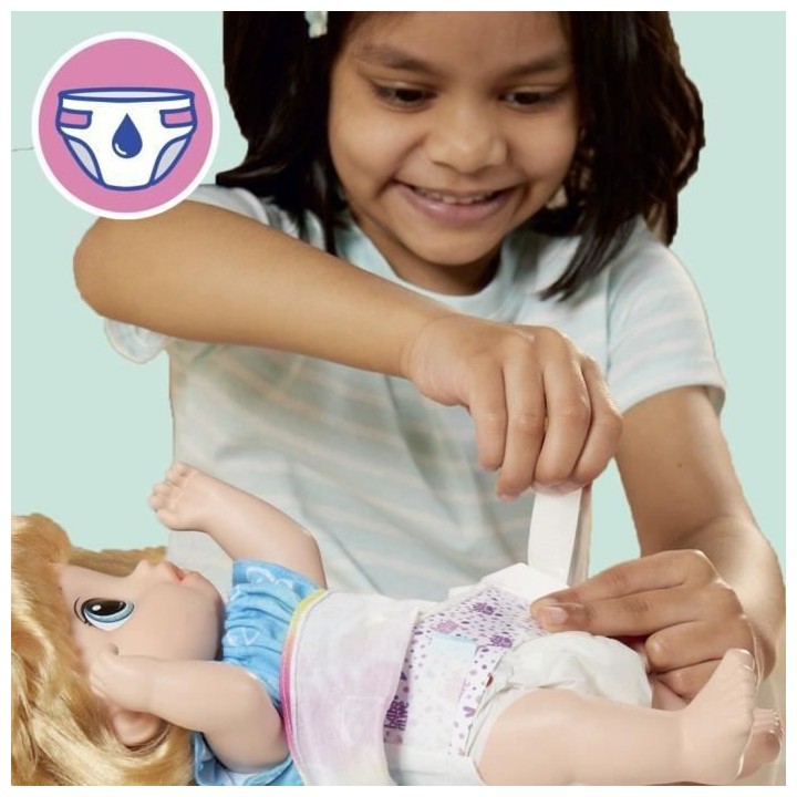 Baby Alive, coffret poupée Boissons fruitées, pomme, presse-agrumes