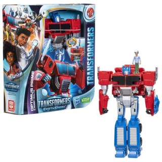 Transformers EarthSpark, figurine Spin Changer Optimus Prime de 20 cm
