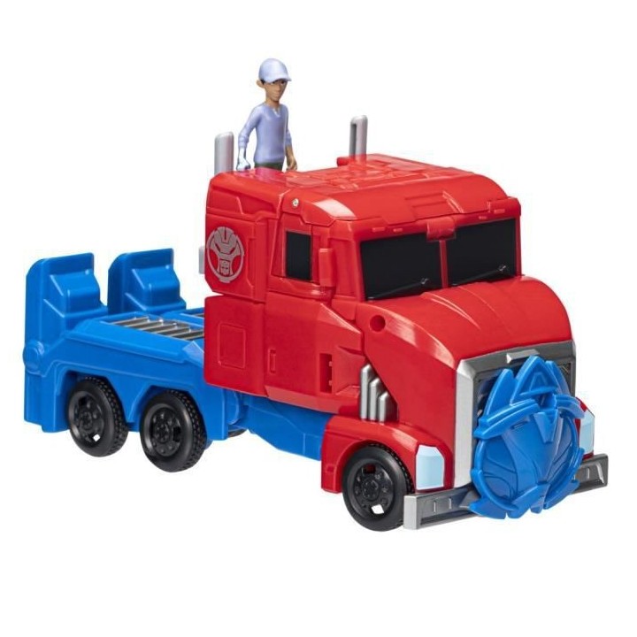 Transformers EarthSpark, figurine Spin Changer Optimus Prime de 20 cm